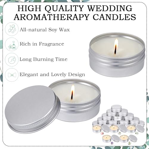 MTLEE 50 Pcs Romantic Scented Candles Gift Set