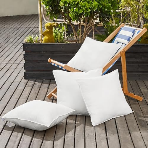Deconovo Waterproof Outdoor Pillow Inserts Set of 2
