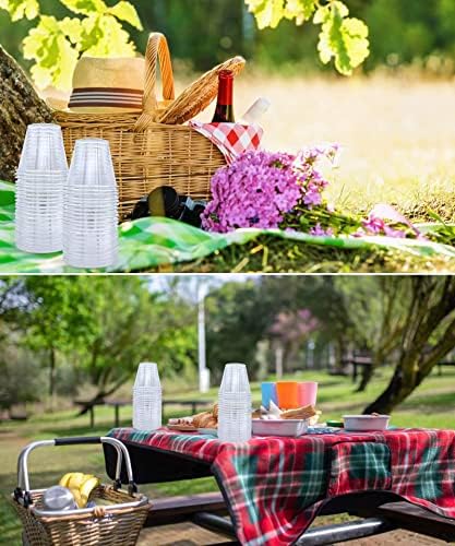 9 Oz Clear Plastic Cups 50 Pack for Parties