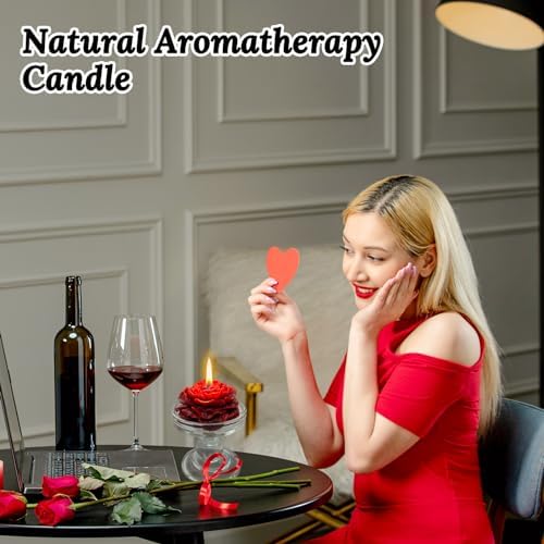Burgundy Peony Scented Candles for Women Friends Colleagues