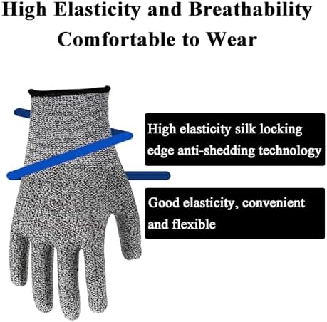 Cut Resistant Gloves for Construction and Kitchen Use