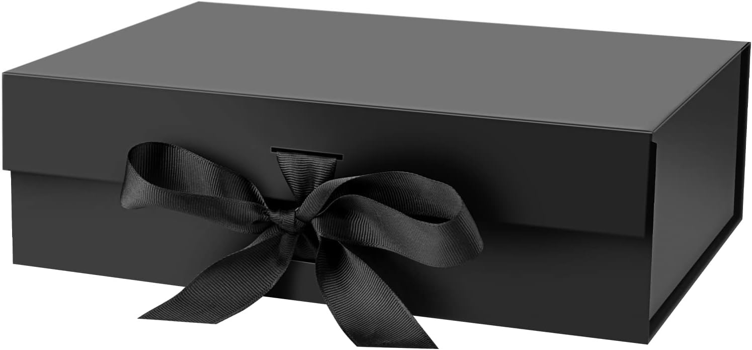 Eco Friendly Gift Box with Magnetic Lid and Ribbon