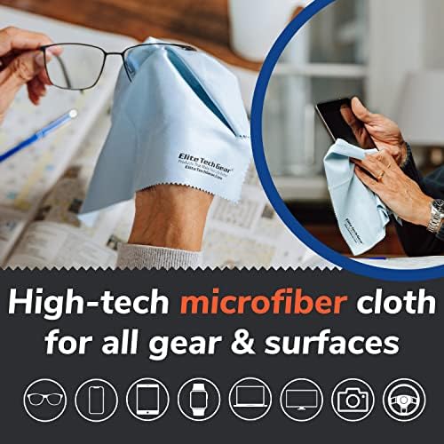 Elite Tech Gear 4 Pack Microfiber Cloth Set