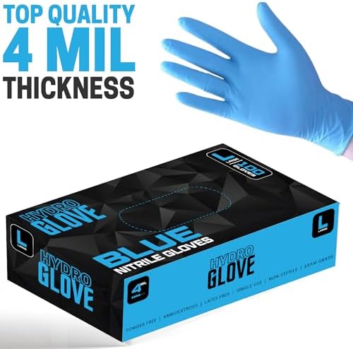 4 Mil Blue Nitrile Gloves Case of 1000