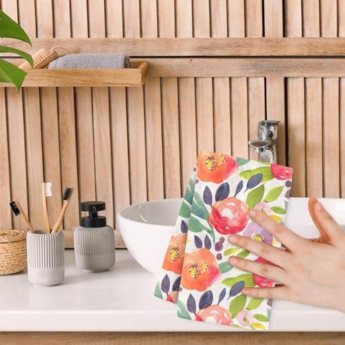 80 Pack Floral Watercolor Dinner Napkins