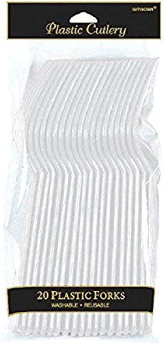 Amscan Clear Plastic Forks 12144 Pack