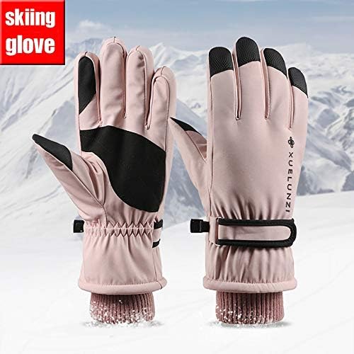 Mens Winter Windproof Touchscreen Velvet Gloves for Cold Weather