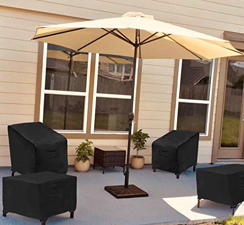 WOMACO Patio Swivel Chair Cover 31x31x38 2 Pack