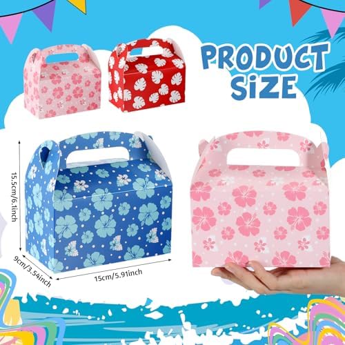 Marspark 24 Pack Cartoon Gift Boxes with Handles