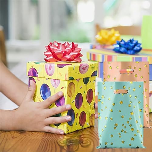 25pcs Star Pattern Gift Bags for Kids Birthday Party