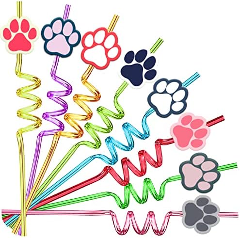 24-Piece Dog Party Supplies with 8 Colors