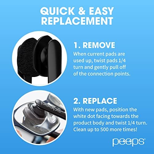 Peeps Carbon Klean Eyeglass Cleaner Replacement Pads - 1000 Uses
