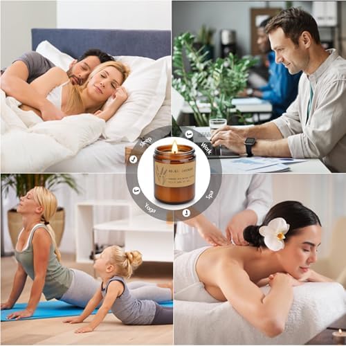 FKJOL 4 Pack Soy Wax Candles Set for Home