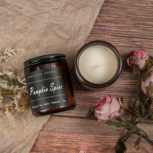 MOASITN Pumpkin Spice Aromatherapy Candles for Home