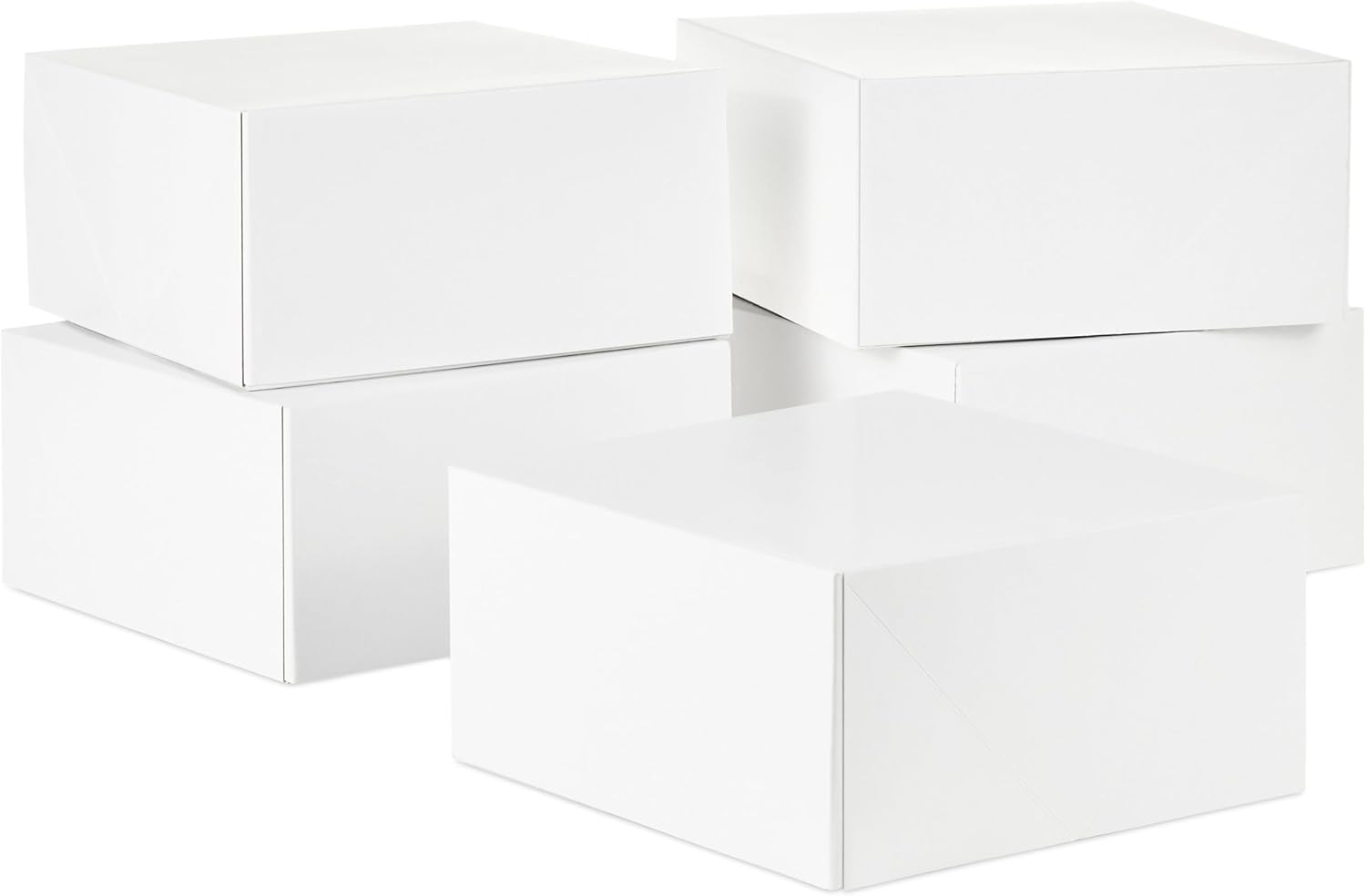 Hallmark 8 Inch Square Gift Boxes with Lids 5-Pack