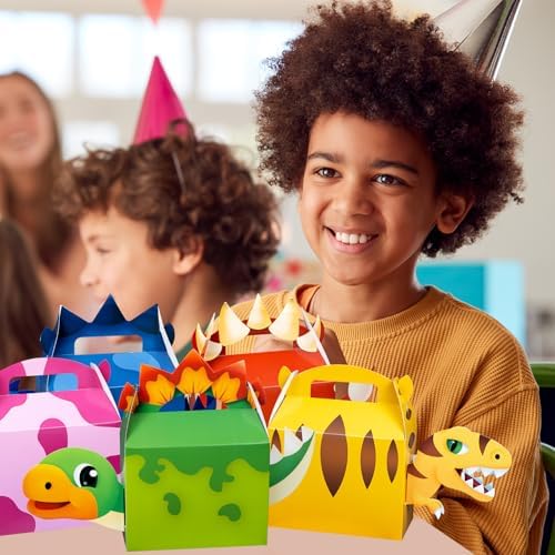 DMIGHT Dinosaur Party Favor Boxes for Kids