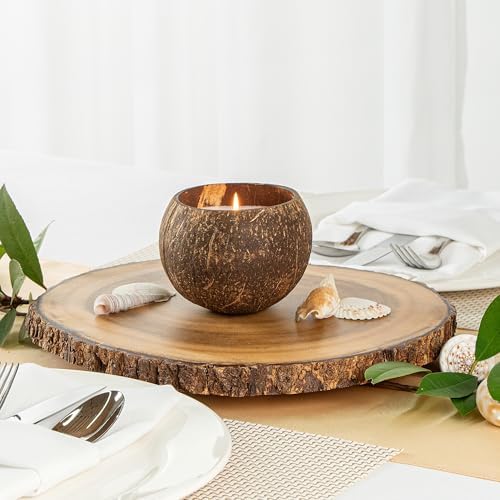 Restaurantware Coconut Shell Candle Vanilla Scented