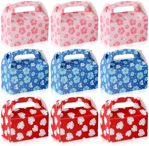 Marspark 24 Pack Cartoon Gift Boxes with Handles