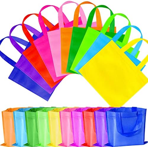 30 Pack Non Woven Party Bags with Handles for Kids