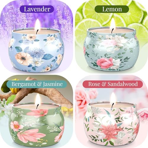 Blissful Oasis Scented Candles 4 Pack Set