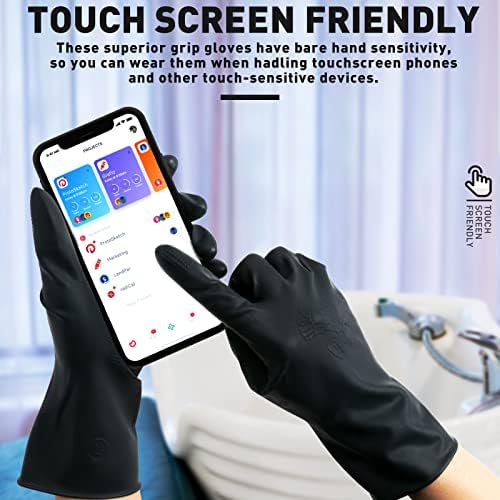 ThxToms Chemical Resistant Latex Gloves 5 Pairs