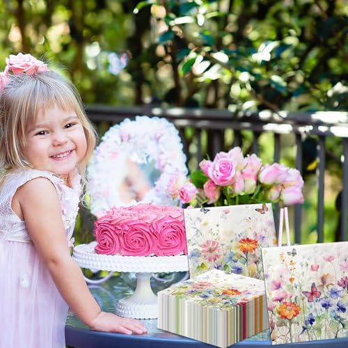 Wildflower Themed Party Napkins 40PCS