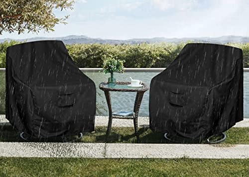 WOMACO Patio Swivel Chair Cover 31x31x38 2 Pack