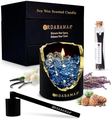 Vanilla Lavender Cedar Scented Candle Gift Set