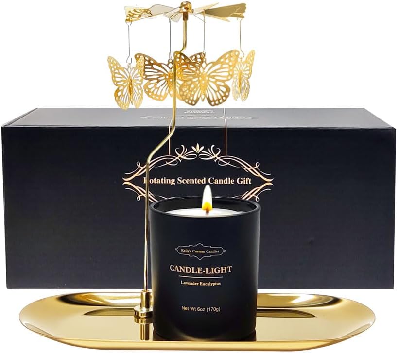 Kellys Custom Candles Rotating Butterfly 6 oz Set