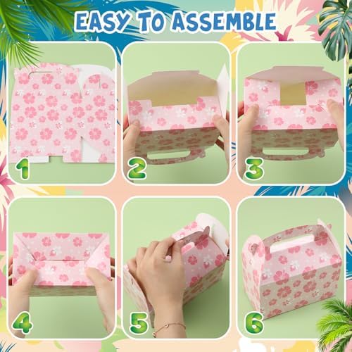 Marspark 24 Pack Cartoon Gift Boxes with Handles