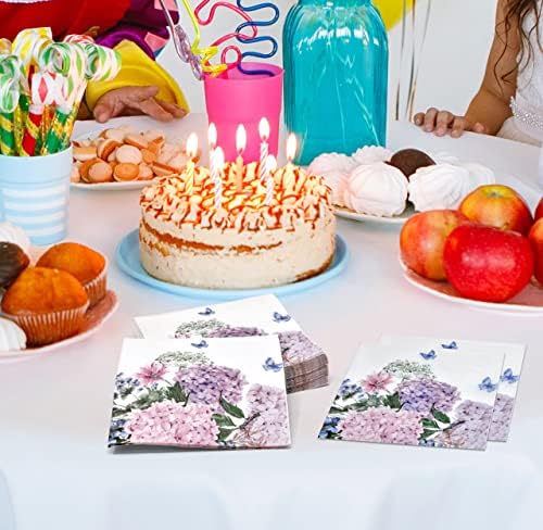 Gift Boutique 150 Hydrangea Flower Napkins