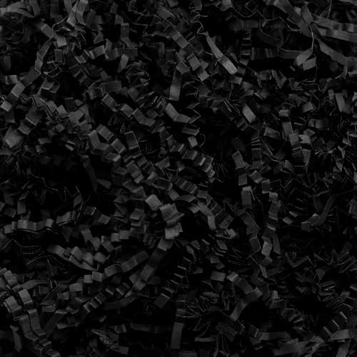 Mefleet 12 LB Black Crinkle Paper Shred for Gift Box Filler