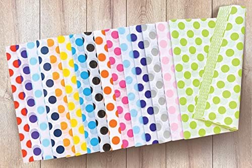 Flexicore Packaging Black Polka Dot Tissue Wrap 15x20