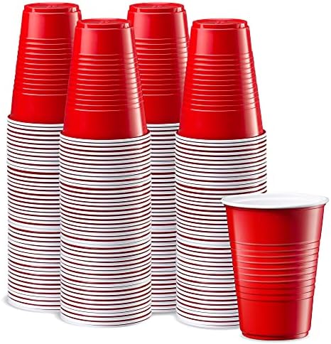 Comfy Package 240 Count Disposable Red Cups 16 oz