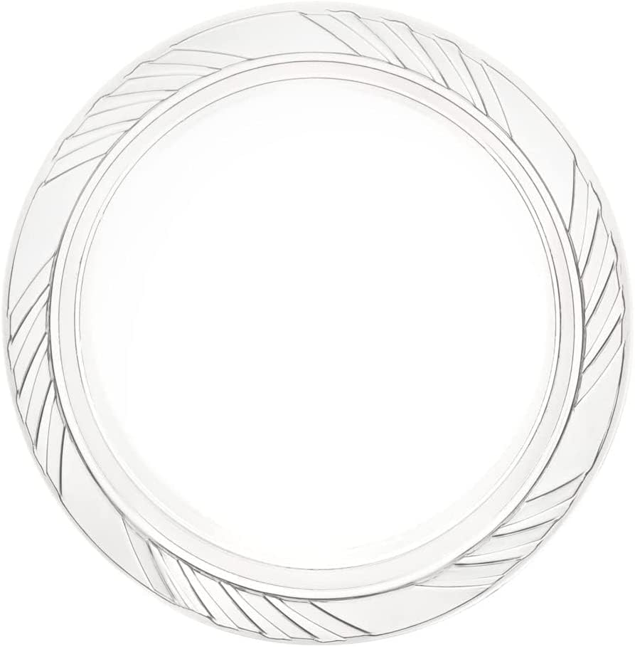 Munfix 200 Clear Plastic Plates Set - 7 Inch Disposable Plates for Parties