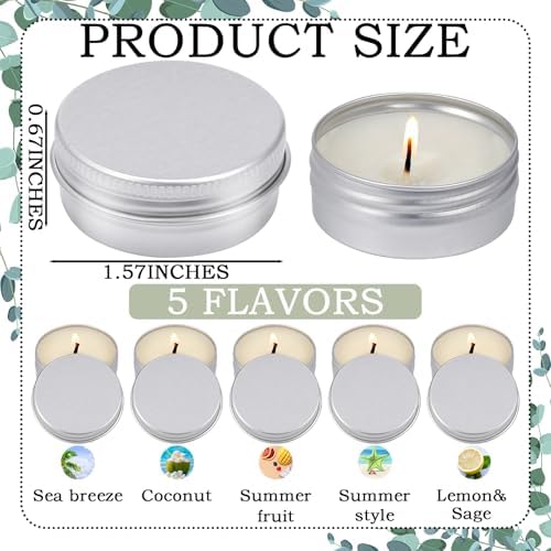 MTLEE 50 Pcs Scented Candles for Wedding and Events