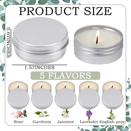MTLEE 50 Pcs Romantic Scented Candles Gift Set