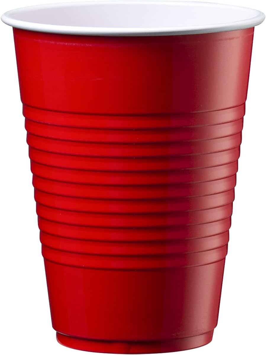 Comfy Package 240 Count Disposable Red Cups 16 oz