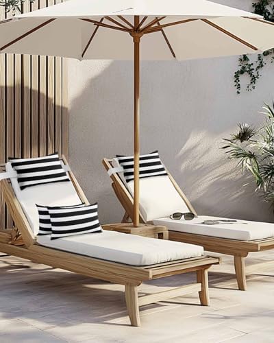 Adjustable Head Pillow with Elastic Strap for Garden and Chaise Lounge