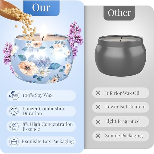 Blissful Oasis Scented Candles 4 Pack Set