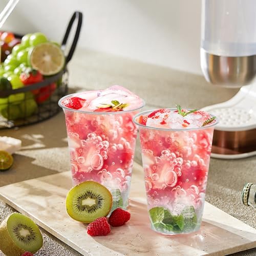 12 oz Clear Plastic Cups 300 Count Disposable Party Bulk