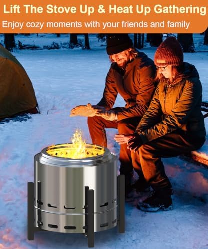 Garbuildman Firepit Stand for 15-27 Inch Fire Pits