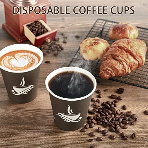 LITOPAK 270 Pack 10 oz Brown Paper Cups for Coffee
