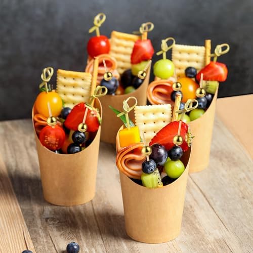 50 Pcs Charcuterie Cups with Cocktail Picks