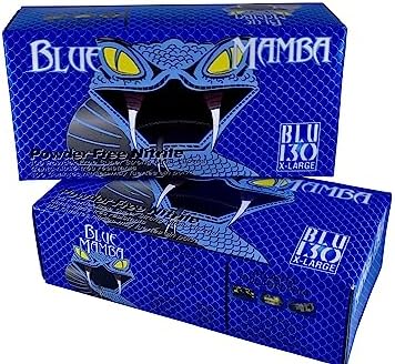 Blue Mamba Super Strong Nitrile 100 Gloves Box