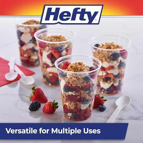 Hefty Party Perfect Clear Plastic Cups 28 Count 18 Ounce