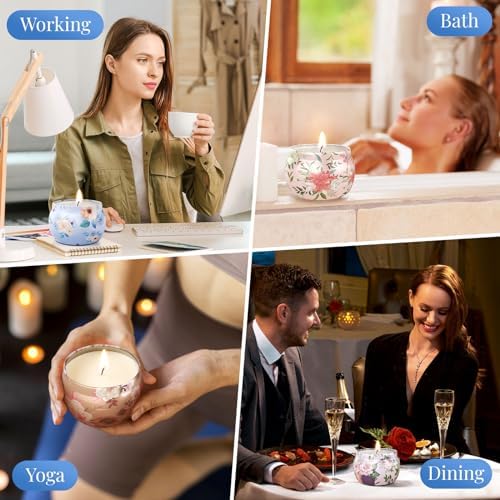 Blissful Oasis Scented Candles 4 Pack Set