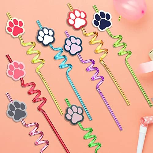 24-Piece Dog Party Supplies with 8 Colors