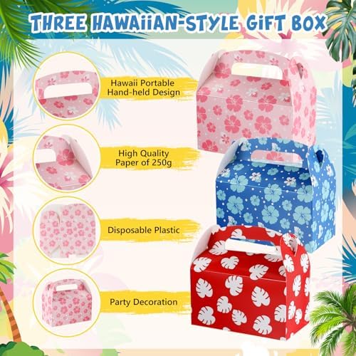 Marspark 24 Pack Cartoon Gift Boxes with Handles