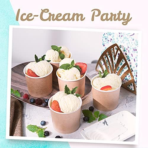 MATICAN 100-Count 11-Oz Paper Ice Cream Cups